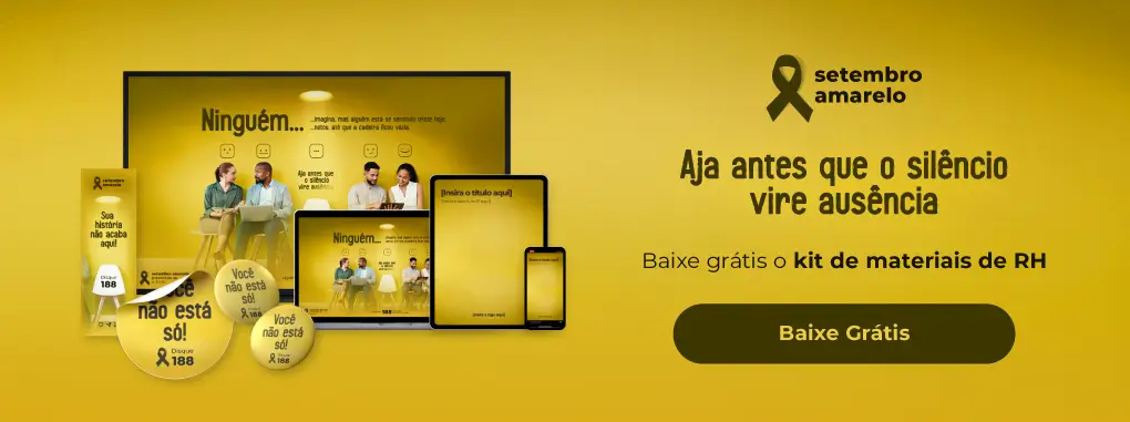 Setembro Amarelo na Empresa - Kit de Materiais de RH