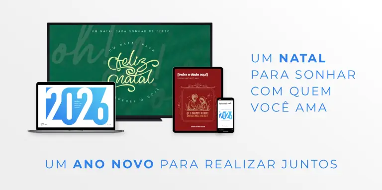 Mockup de kit de materiais de RH e endomarketing que podem ser utilizados nas festas de confraternização para empresas